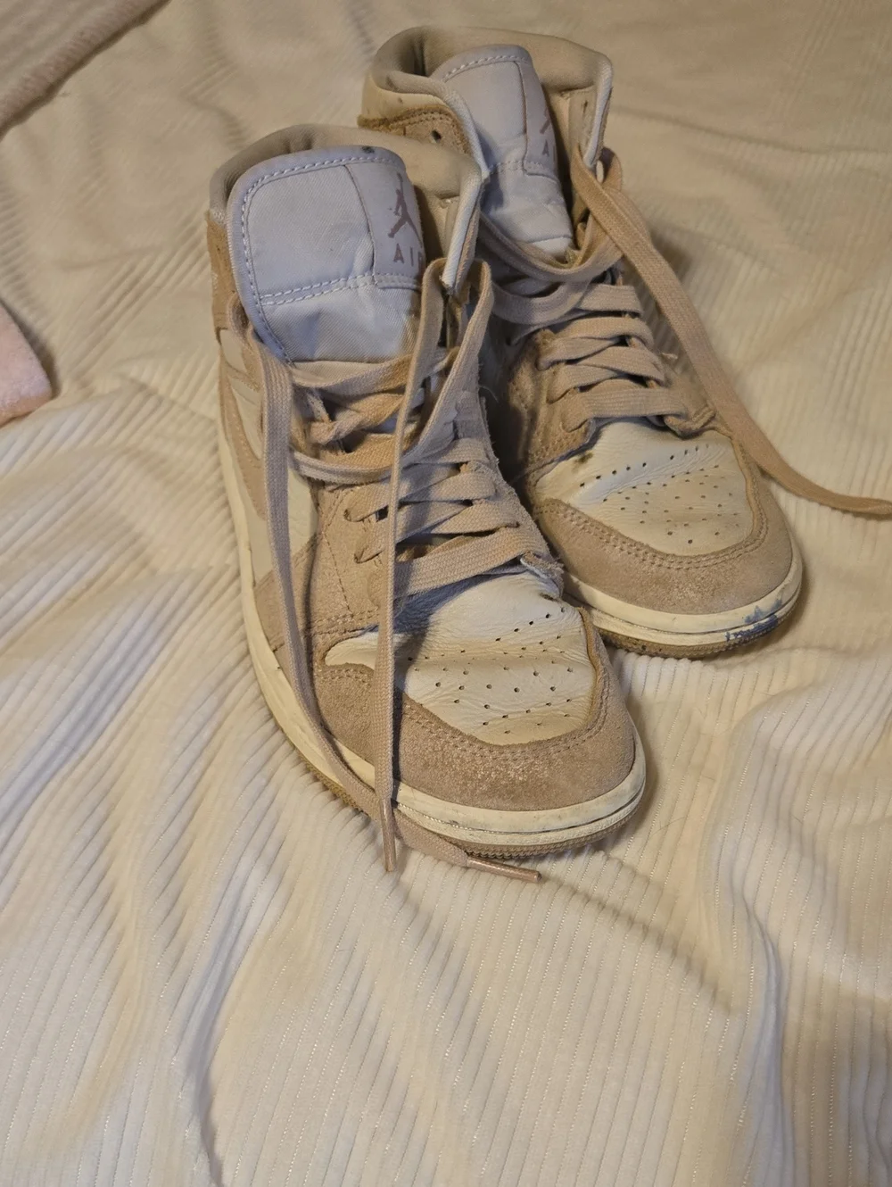 Nike Beige/Tan High-Top Sneakers